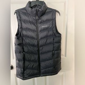 Eddie Bauer ladies down vest quilted eb650 zip up small new puffy sleeveless